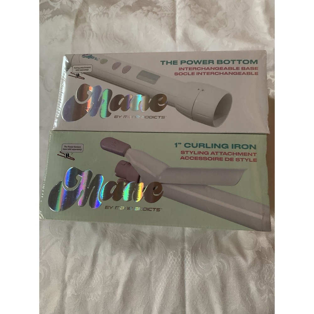 Mane Addicts Power Bottom and 1 Inch Curling Iron‎ Styling Attachment